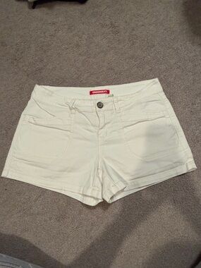 UNIONBAY Women's White Casual Stretch Jean Shorts